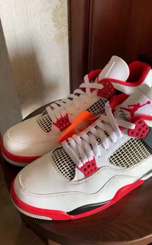 PK God Batch Air Jordan 4 Retro Fire Red DC7770-160 review 