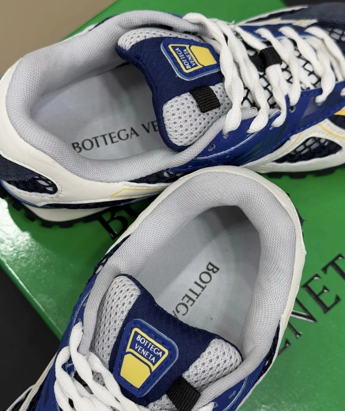 Bottega Veneta Orbit Dark Blue review Amari Brown