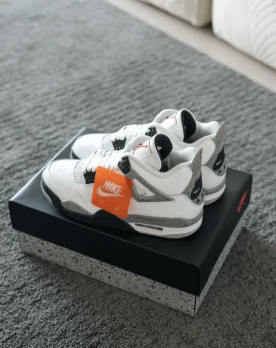 PK God Batch Air Jordan 4 Retro OG White Cement FV5029-100（2025） review geiber vera