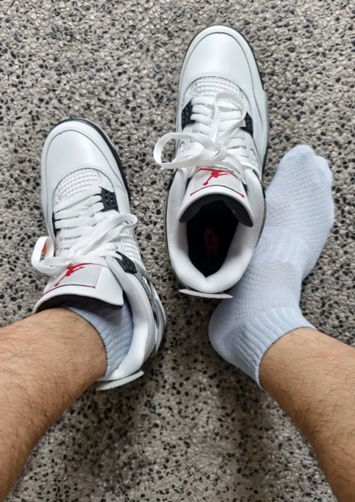 PK God Batch Air Jordan 4 Retro OG White Cement FV5029-100（2025） review 