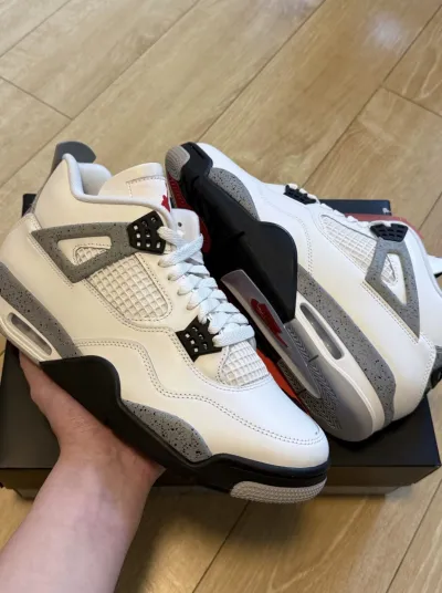 PK God Batch Air Jordan 4 Retro OG White Cement FV5029-100（2025） review Lincoln Fell