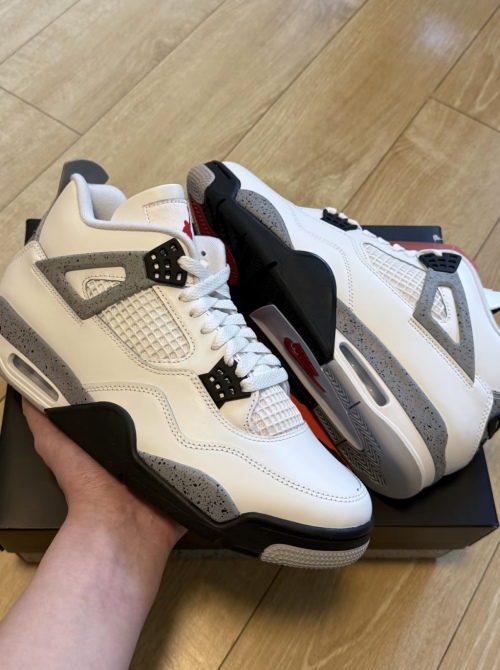 PK God Batch Air Jordan 4 Retro OG White Cement FV5029-100（2025） review 