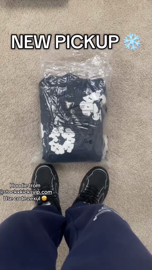 Denim Tears The Cotton Wreath Sweatshirt Navy Hoodie review xuel