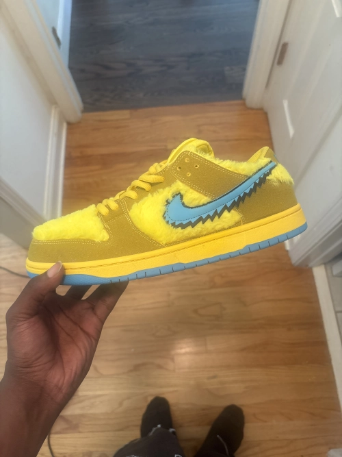 PK God Batch Nike SB Dunk Low Grateful Dead Bears Opti Yellow CJ5378-700 review 