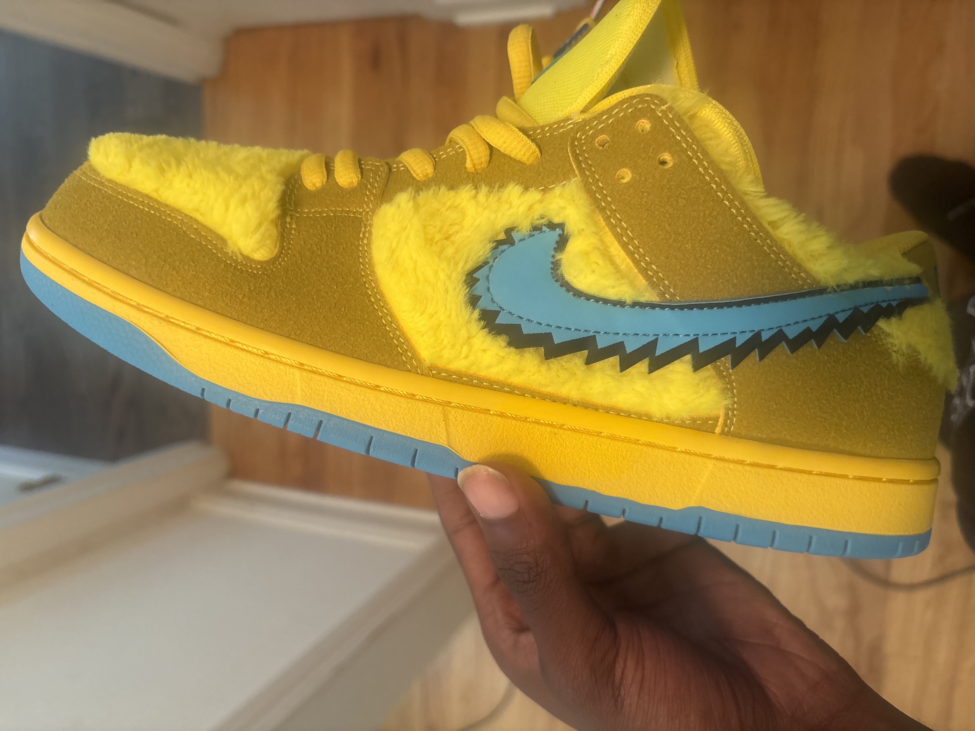 PK God Batch Nike SB Dunk Low Grateful Dead Bears Opti Yellow CJ5378-700 review Brandon 02