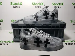 PK God Batch Custom Nike Air Force 1 The Cross Blue Tie-dye review Stockxkicks 06