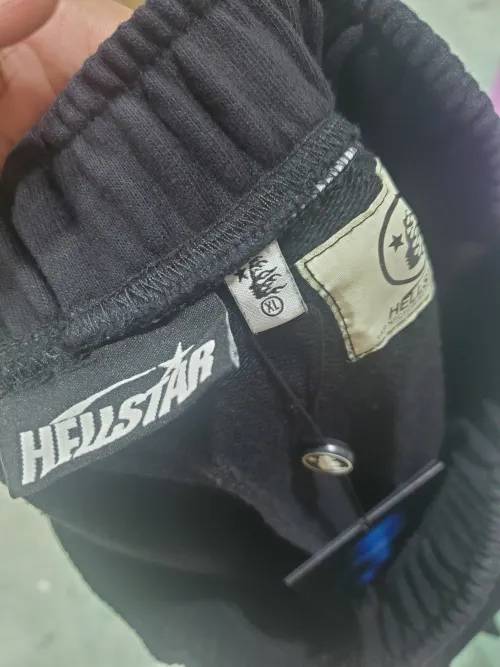 Hellstar No Guts No Glory Flare Bottom Sweatpants Midnight Dye Black review 