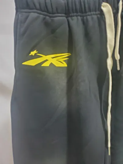 Hellstar No Guts No Glory Flare Bottom Sweatpants Midnight Dye Black review Stockxkicks 01