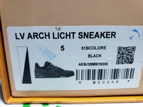 Louis Vuitton Trainer Sneaker New All Black Denim 1AHSZE review 