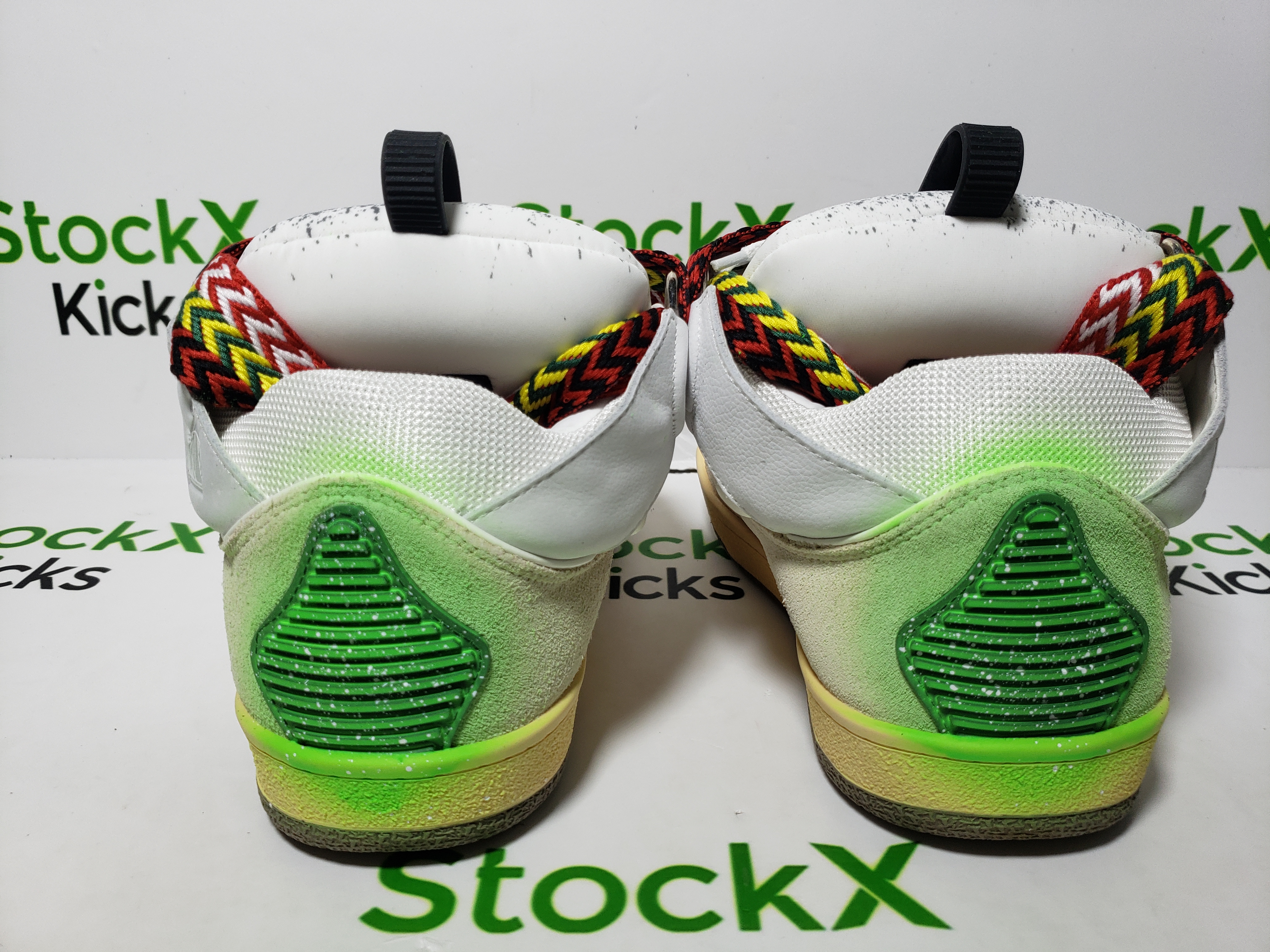 Lanvin Leather Curb White Purple review Stockxkicks 02