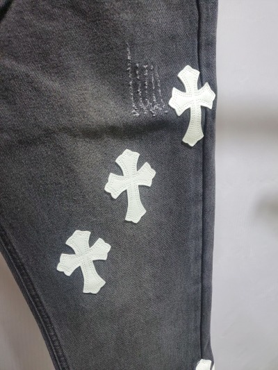 Chrome Hearts White Leather Cross Jean CK 2402023014 review Stockxkicks 03