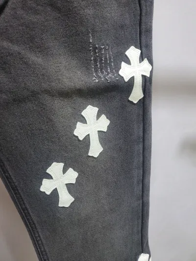 Chrome Hearts White Leather Cross Jean CK 2402023014 review Stockxkicks 03