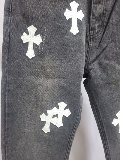 Chrome Hearts White Leather Cross Jean CK 2402023014 review Stockxkicks 04