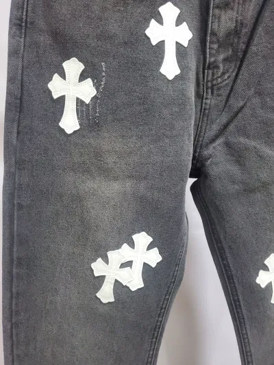 Chrome Hearts White Leather Cross Jean CK 2402023014 review Stockxkicks 04