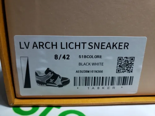 Louis Vuitton LV Trainer Sneaker Black Grey XD CK24071804 review 