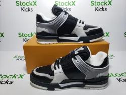 Louis Vuitton LV Trainer Sneaker Black Grey XD CK24071804 review Stockxkicks 07