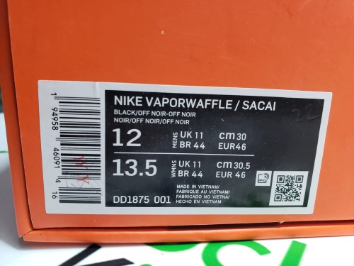 PK God Batch Nike Vaporwaffle sacai Black Gum DD1875-001 review 