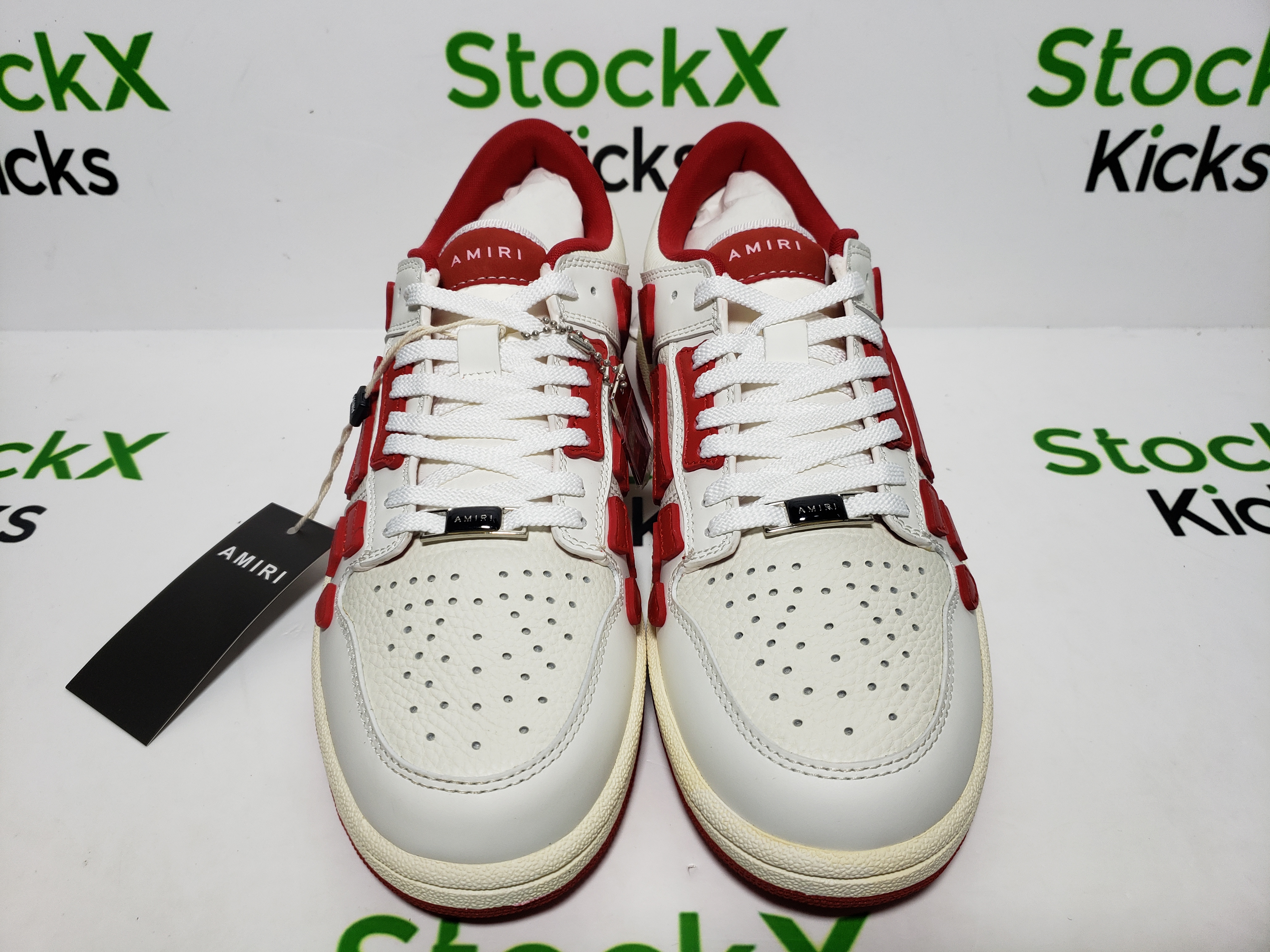 AMIRI Skel Top Low Whtie Red MFS003-124 review Stockxkicks 01