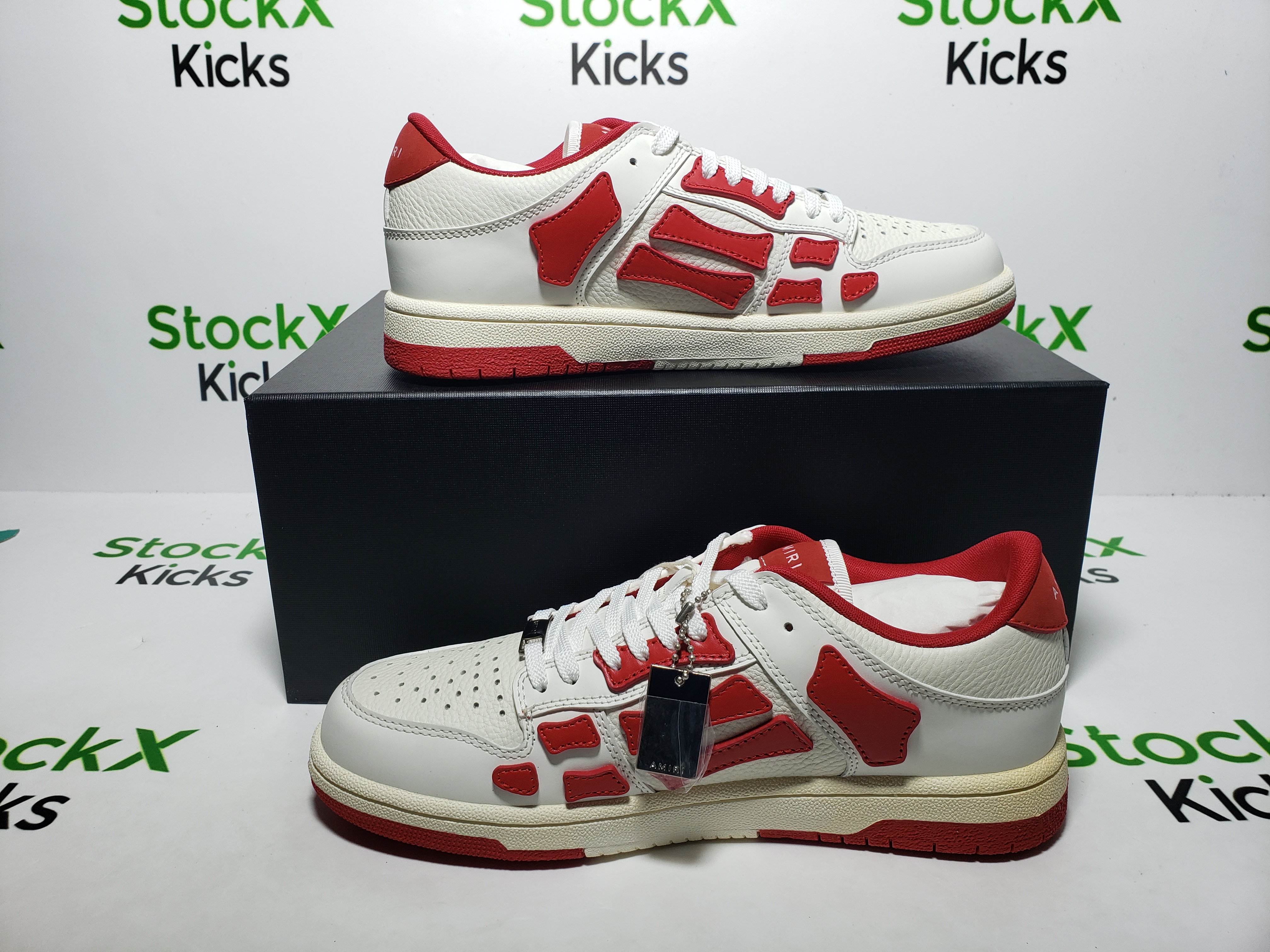 AMIRI Skel Top Low Whtie Red MFS003-124 review Stockxkicks 06