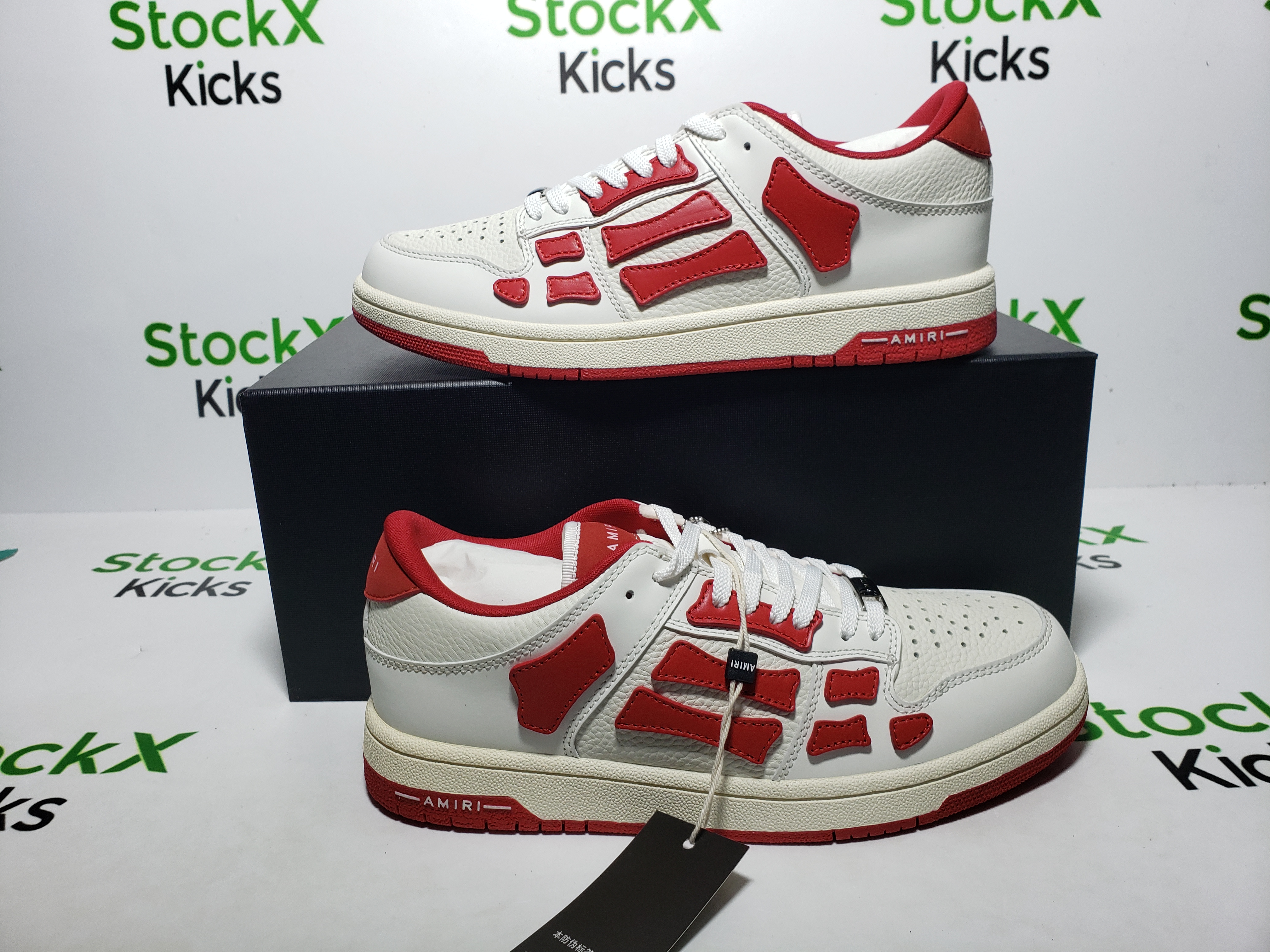 AMIRI Skel Top Low Whtie Red MFS003-124 review Stockxkicks 05