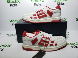 AMIRI Skel Top Low Whtie Red MFS003-124 review Stockxkicks 06
