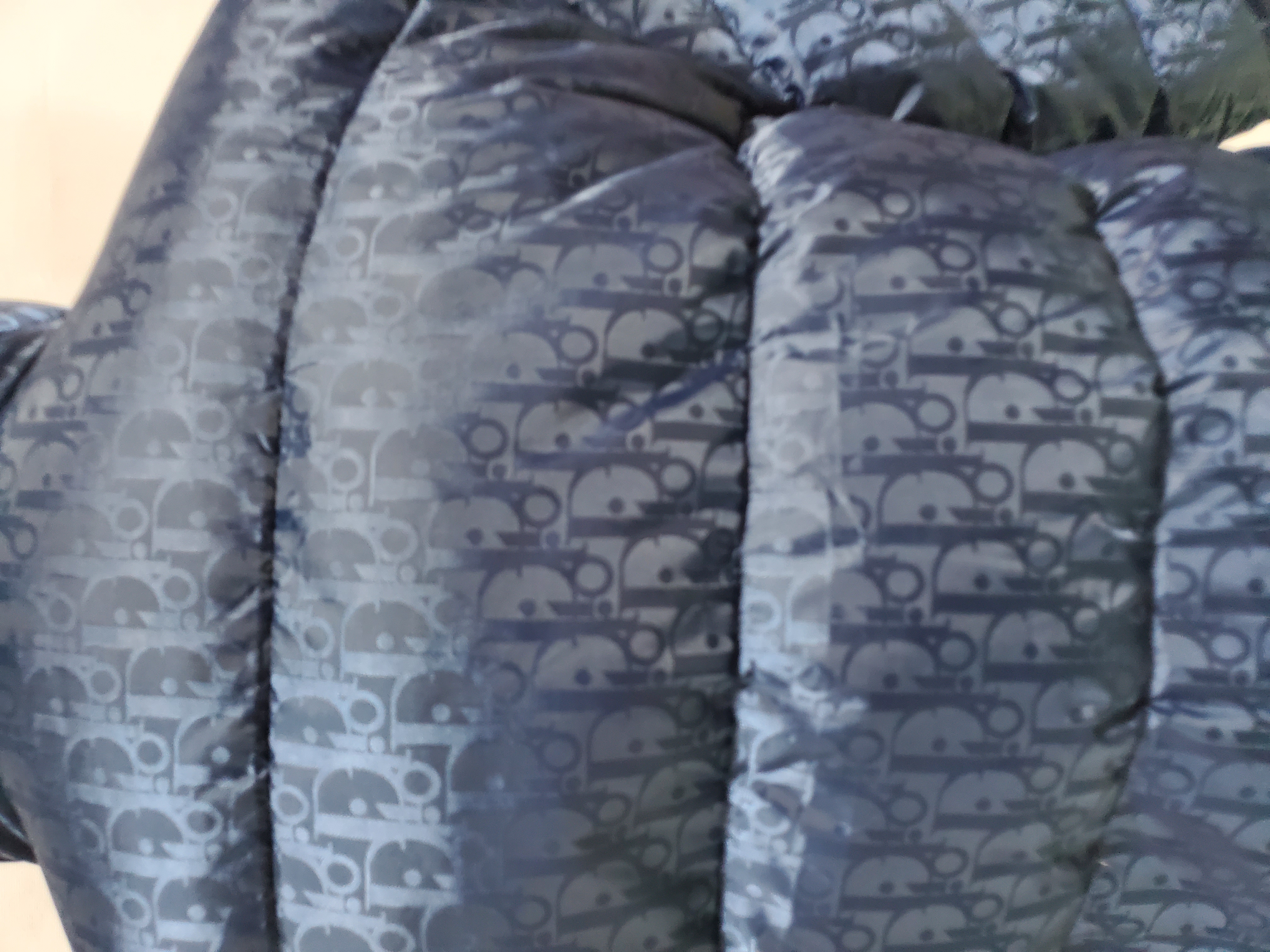 Dior Oblique Down Jacket Navy Blue Technical Jacquard review Stockxkicks 01