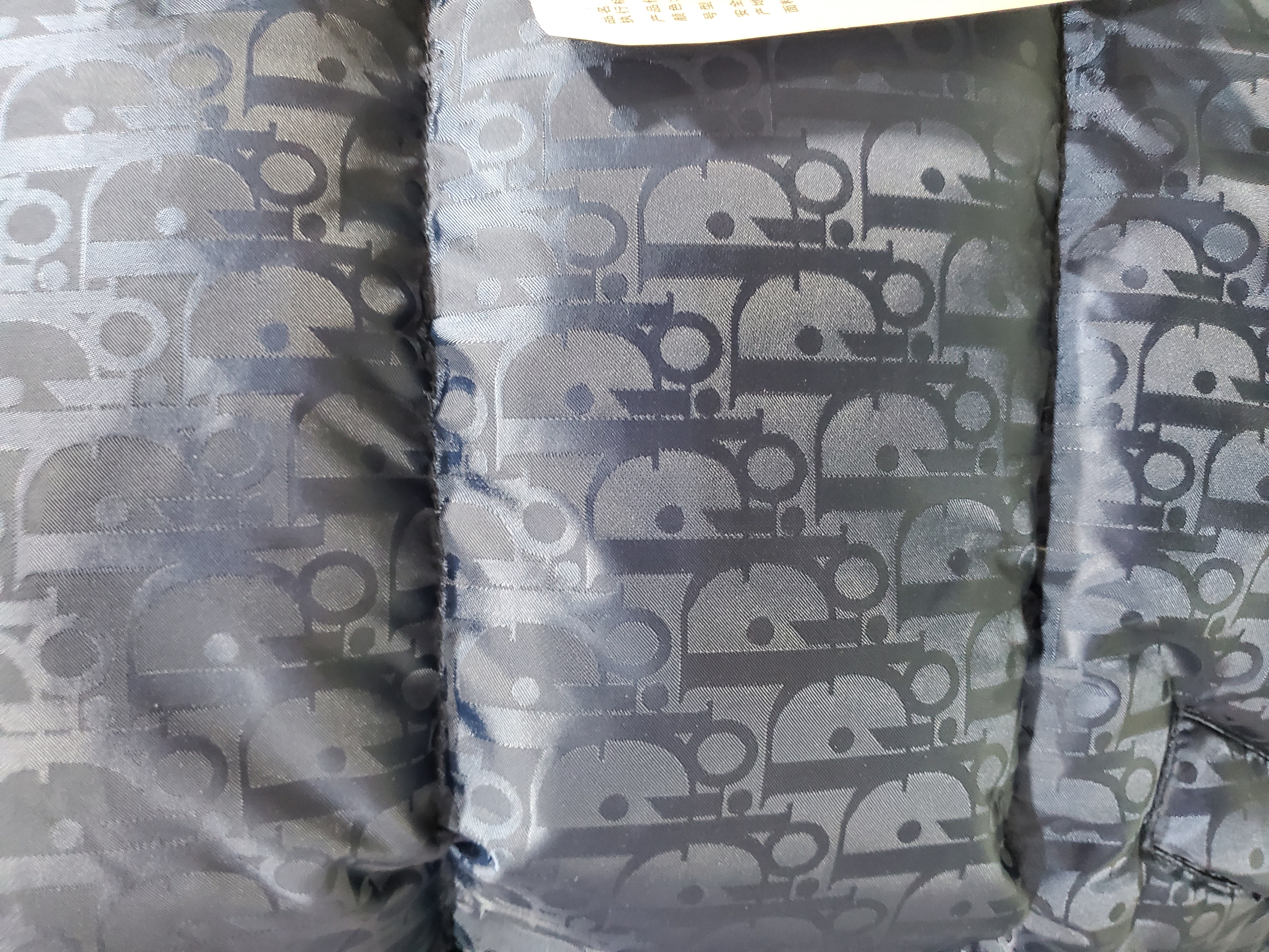 Dior Oblique Down Jacket Navy Blue Technical Jacquard review Stockxkicks 03