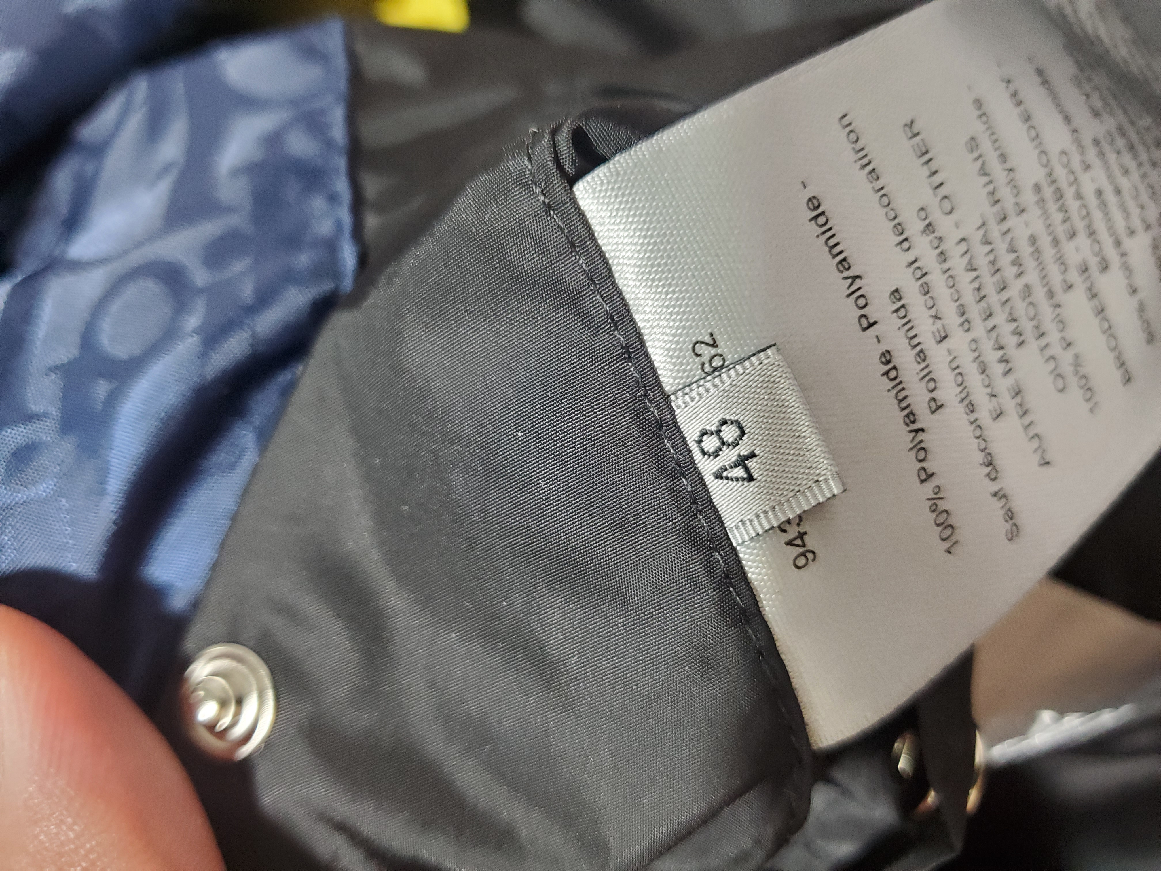 Dior Oblique Down Jacket Navy Blue Technical Jacquard review Stockxkicks 07