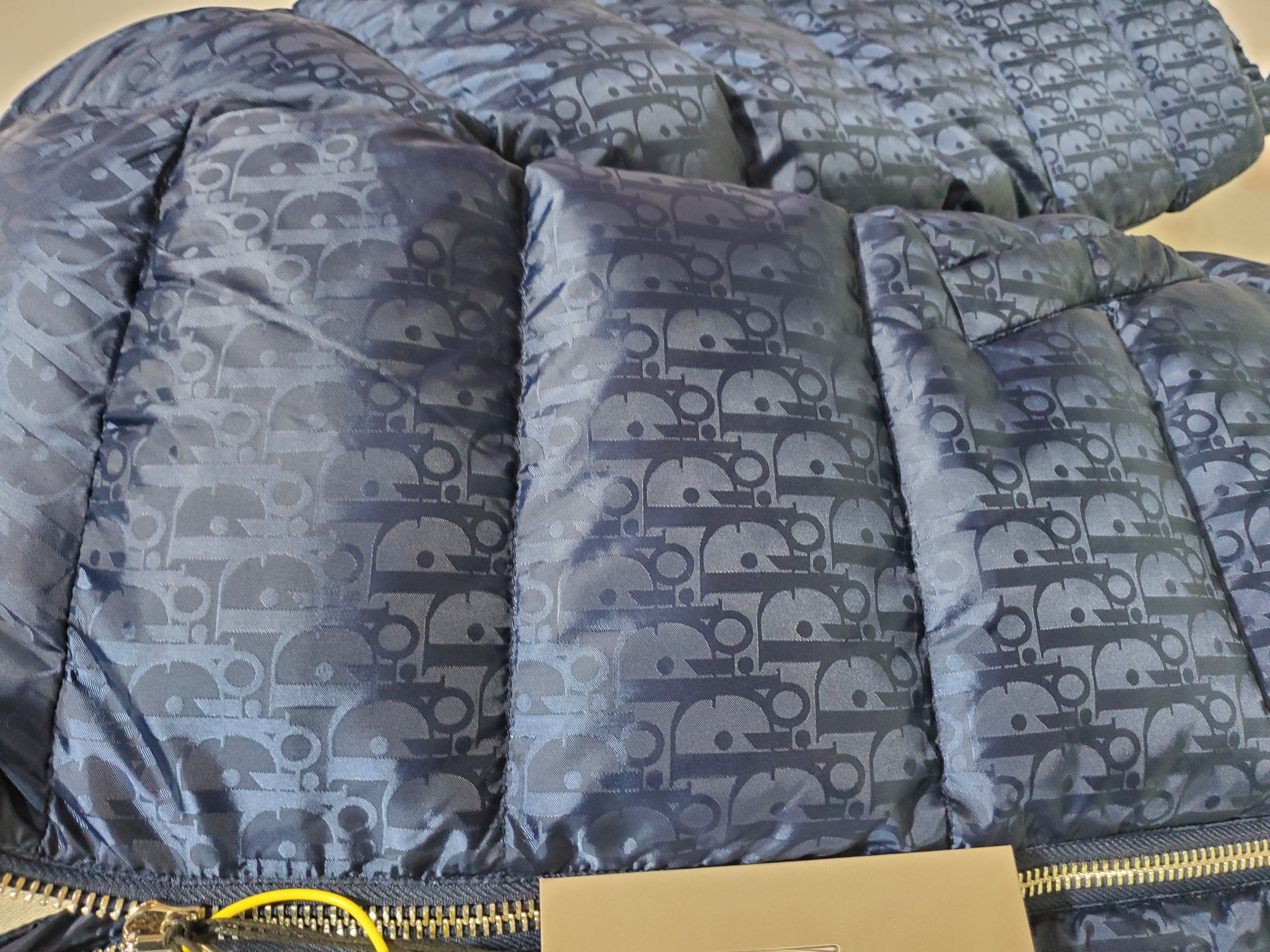 Dior Oblique Down Jacket Navy Blue Technical Jacquard review Stockxkicks 05