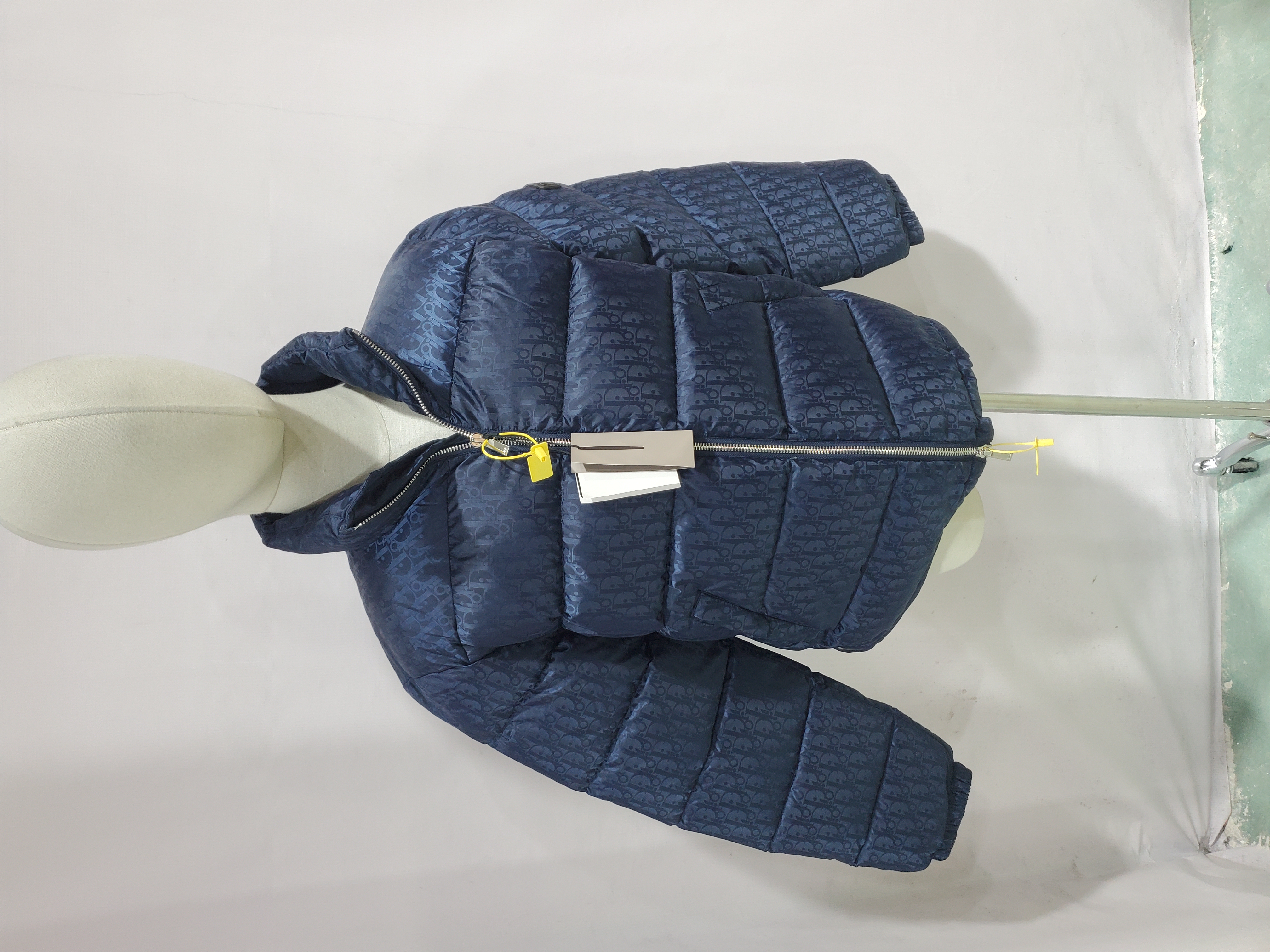 Dior Oblique Down Jacket Navy Blue Technical Jacquard review Stockxkicks 06
