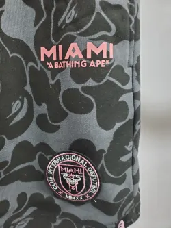 BAPE x Inter Miami CF Sweatshort Black review Stockxkicks 03