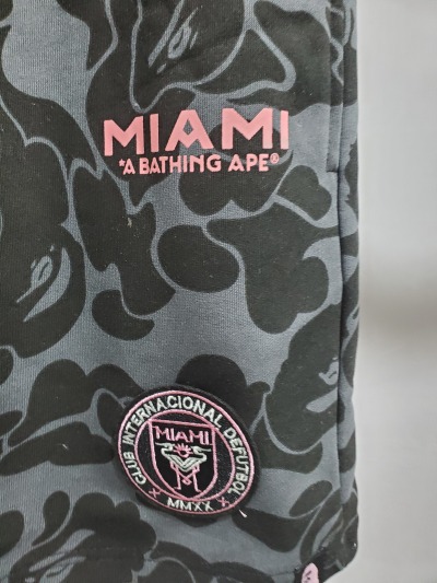 BAPE x Inter Miami CF Sweatshort Black review Stockxkicks 02