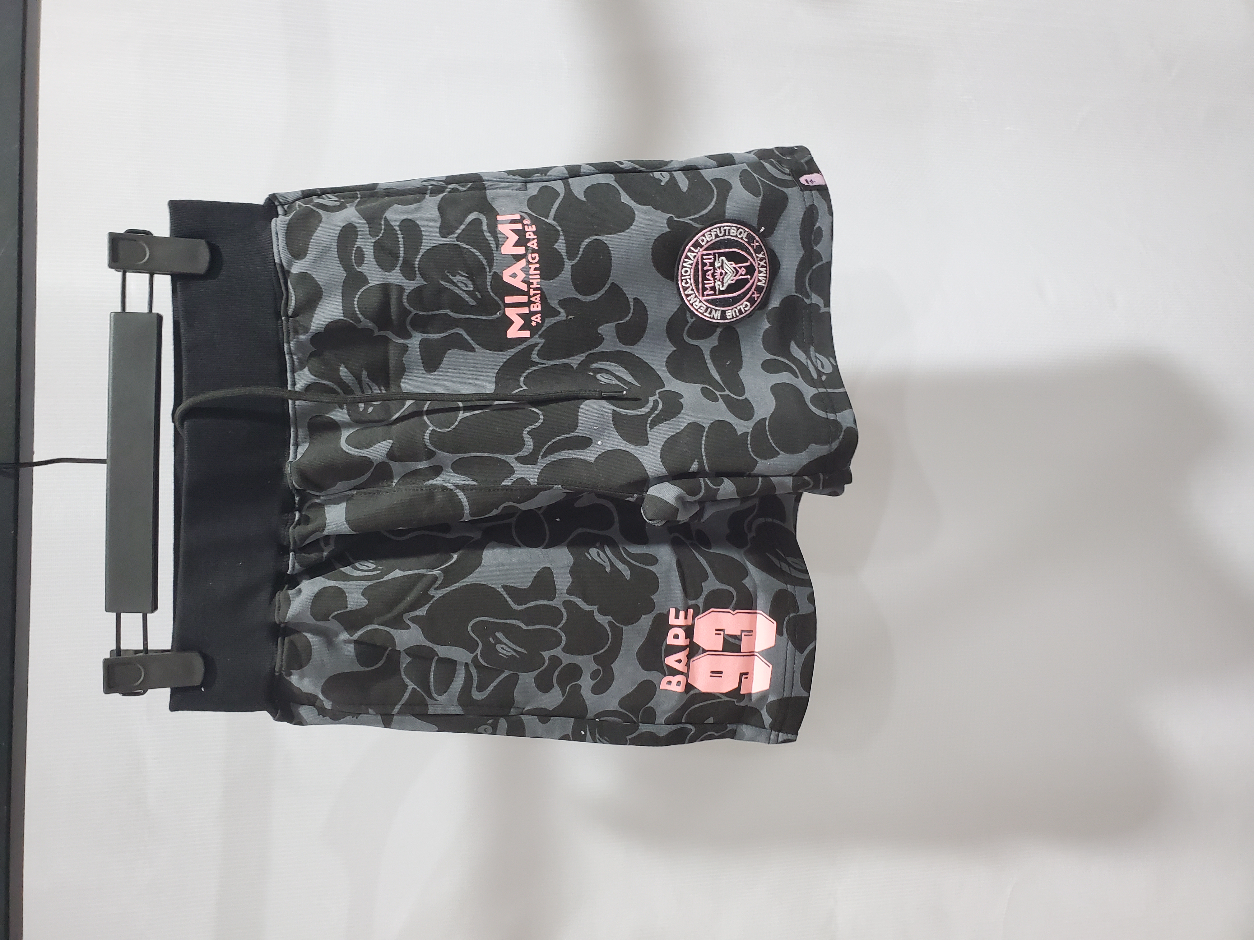 BAPE x Inter Miami CF Sweatshort Black review Stockxkicks 01
