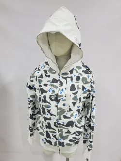 BAPE Space Camo Shark Full Zip Hoodie White review Stockxkicks 02