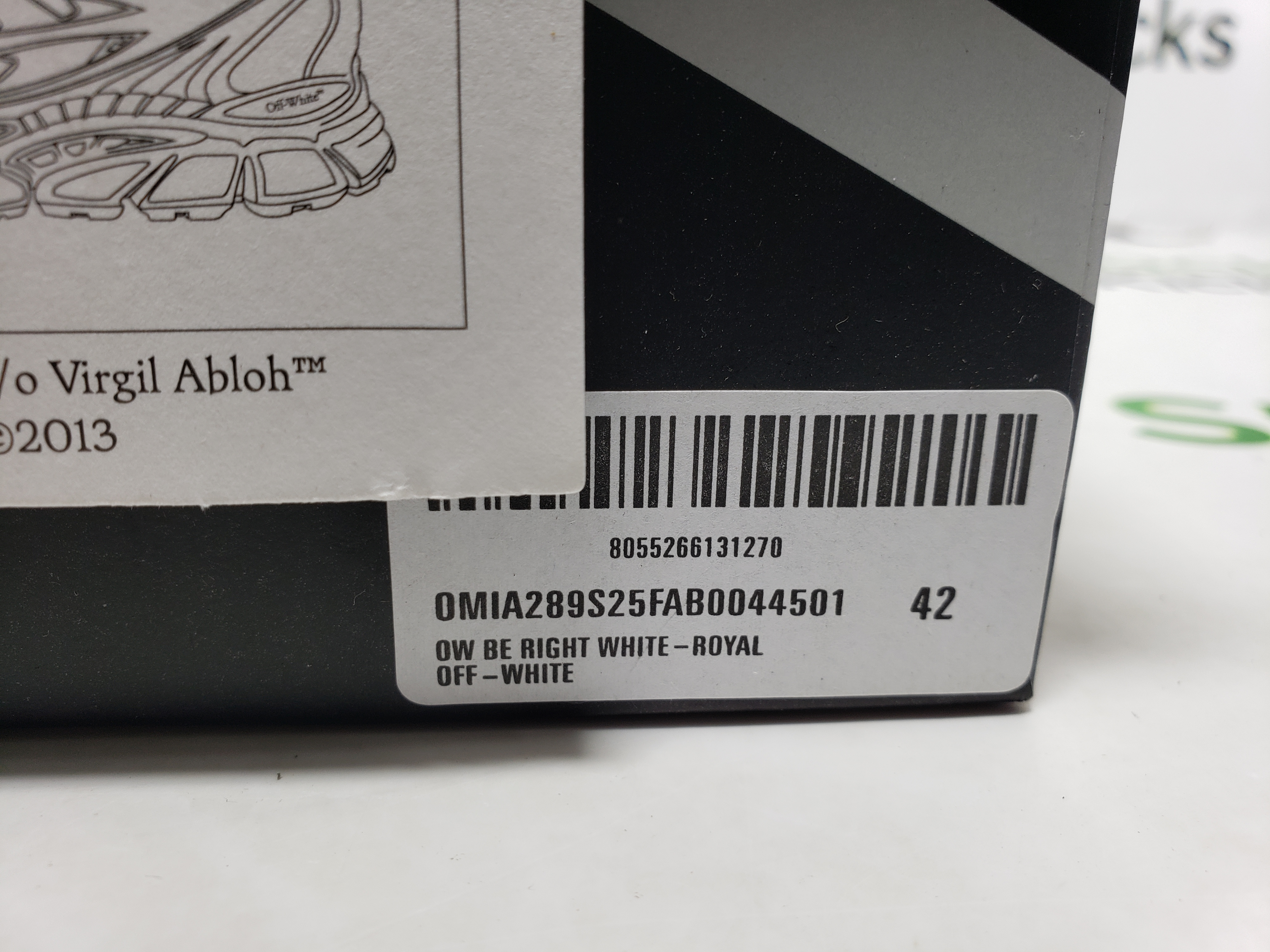 Off White Be Right Back Sneakers White Blue OMIA295S25 FAB00 47247 review Stockxkicks 00