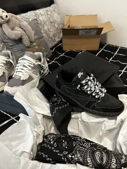 PK God Batch Air Jordan 1 Retro Low OG SP Travis Scott Black Phantom DM7866-001 review Best rep ever 01