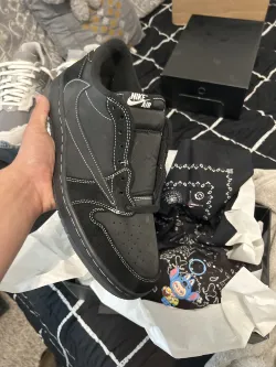 PK God Batch Air Jordan 1 Retro Low OG SP Travis Scott Black Phantom DM7866-001 review Best rep ever 02