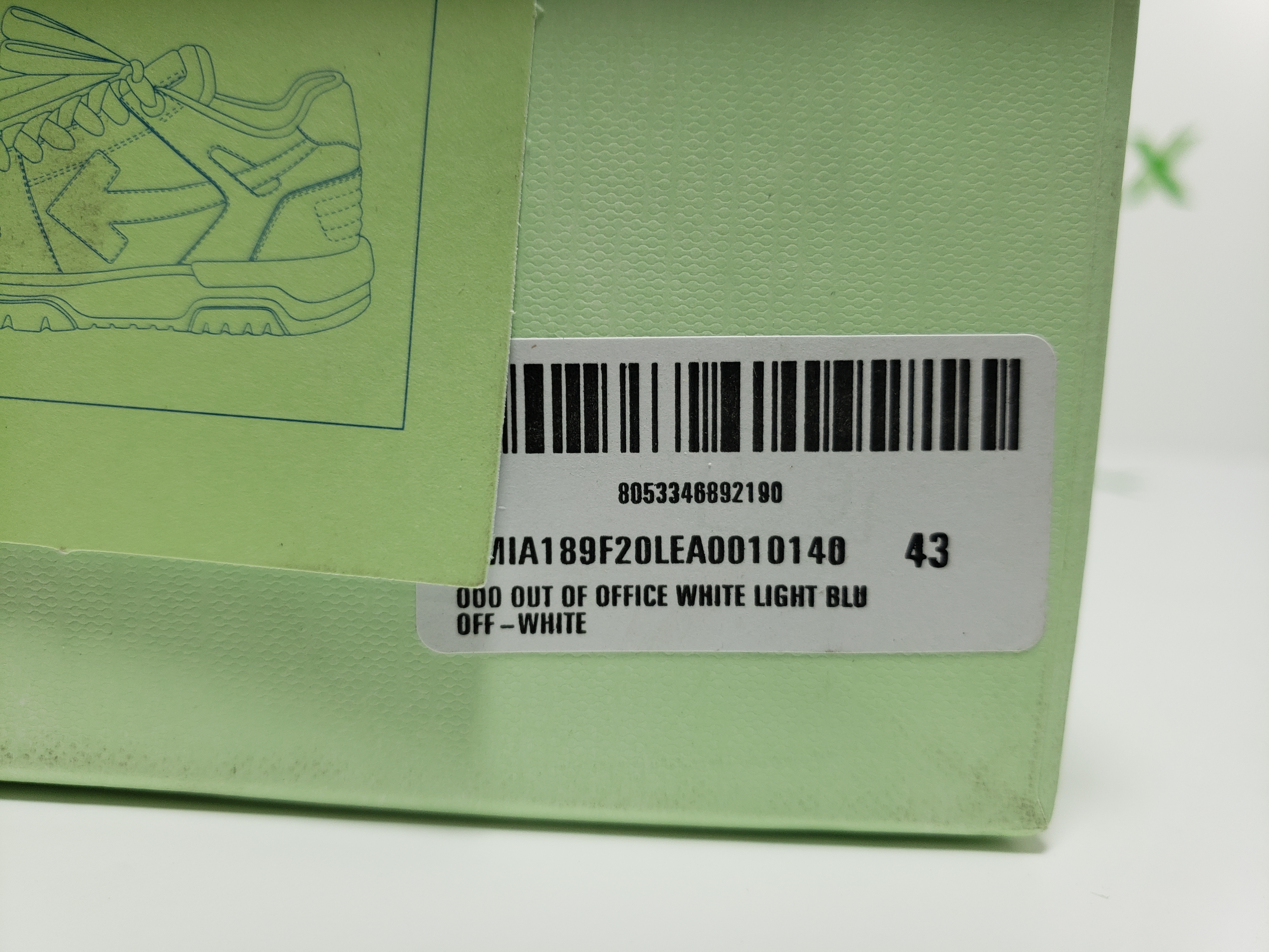 PK God Batch OFF-WHITE Out Of Office OOO Low Tops Blue Purple White OMIA189C99LEA0010140 review Stockxkicks 00