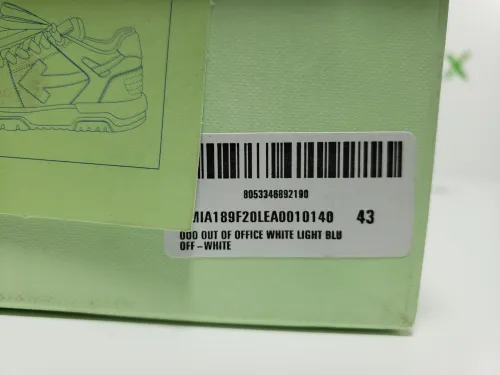 PK God Batch OFF-WHITE Out Of Office OOO Low Tops Blue Purple White OMIA189C99LEA0010140 review 