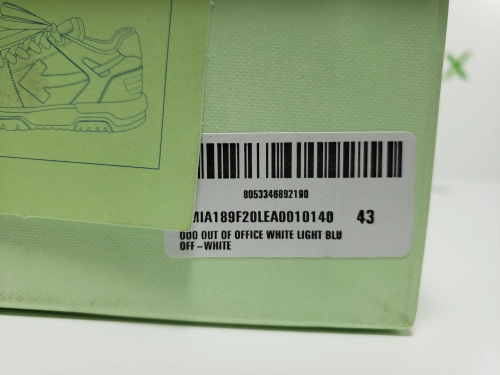 PK God Batch OFF-WHITE Out Of Office OOO Low Tops Blue Purple White OMIA189C99LEA0010140 review 