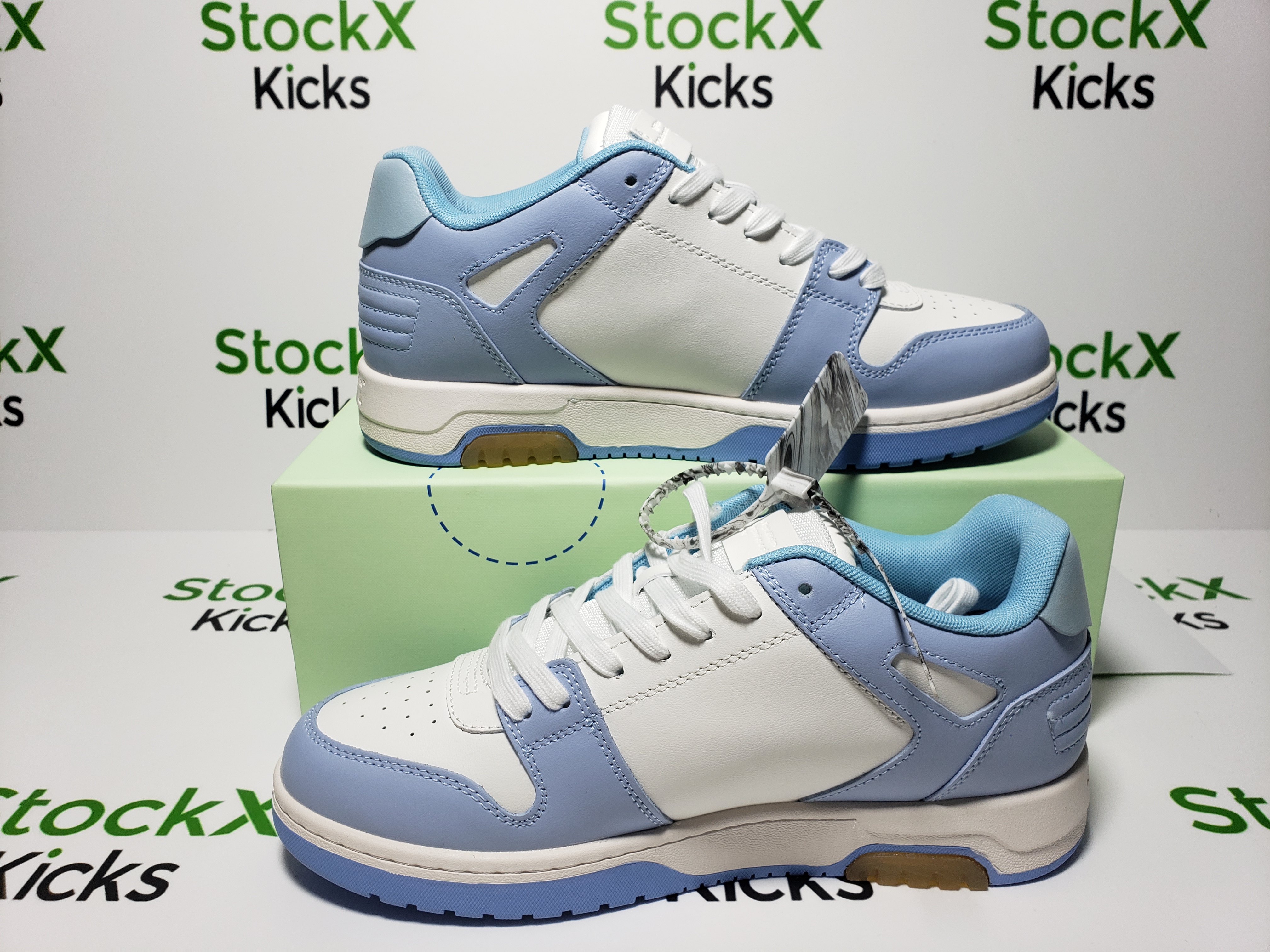 PK God Batch OFF-WHITE Out Of Office OOO Low Tops Blue Purple White OMIA189C99LEA0010140 review Stockxkicks 06