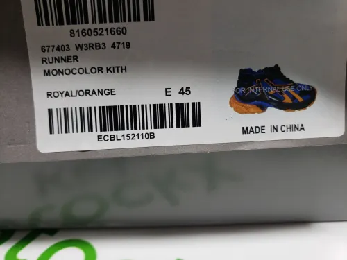 Balenciaga Runner Blue Orange Black 677402 W3RB2 1120 review 