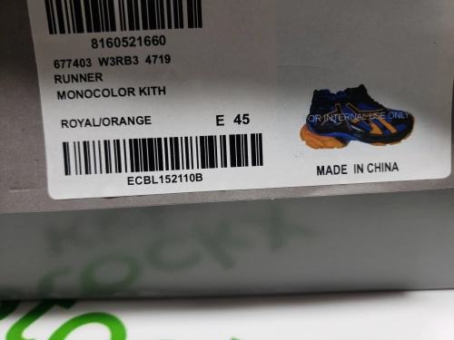Balenciaga Runner Blue Orange Black 677402 W3RB2 1120 review 