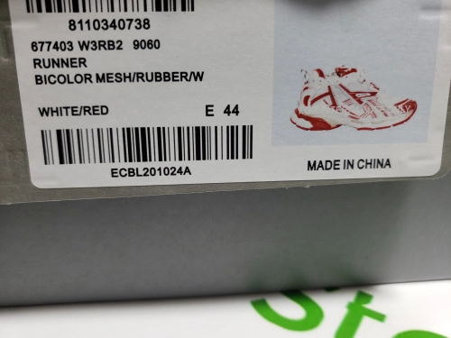 Balenciaga Runner Blue White Red 677402 W3RB2 9060 review 