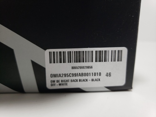 Off White Be Right Back Sneakers Full Black OWIA289C99FAB0011010 review 