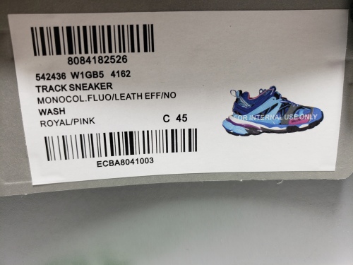Balenciaga Track Trainer Light Blue Pink 542023 W1GB5 4162 review 