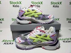 Balenciaga Runner Leather Free Grey Light Purple Neon Yellow White 677402 W3RH5 0308 review Stockxkicks 07