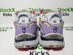 Balenciaga Runner Leather Free Grey Light Purple Neon Yellow White 677402 W3RH5 0308 review Stockxkicks 03
