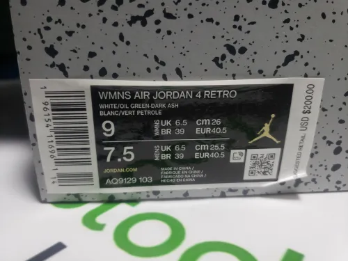 Special offer Batch Air Jordan 4 Retro Seafoam AQ9129-103 review 
