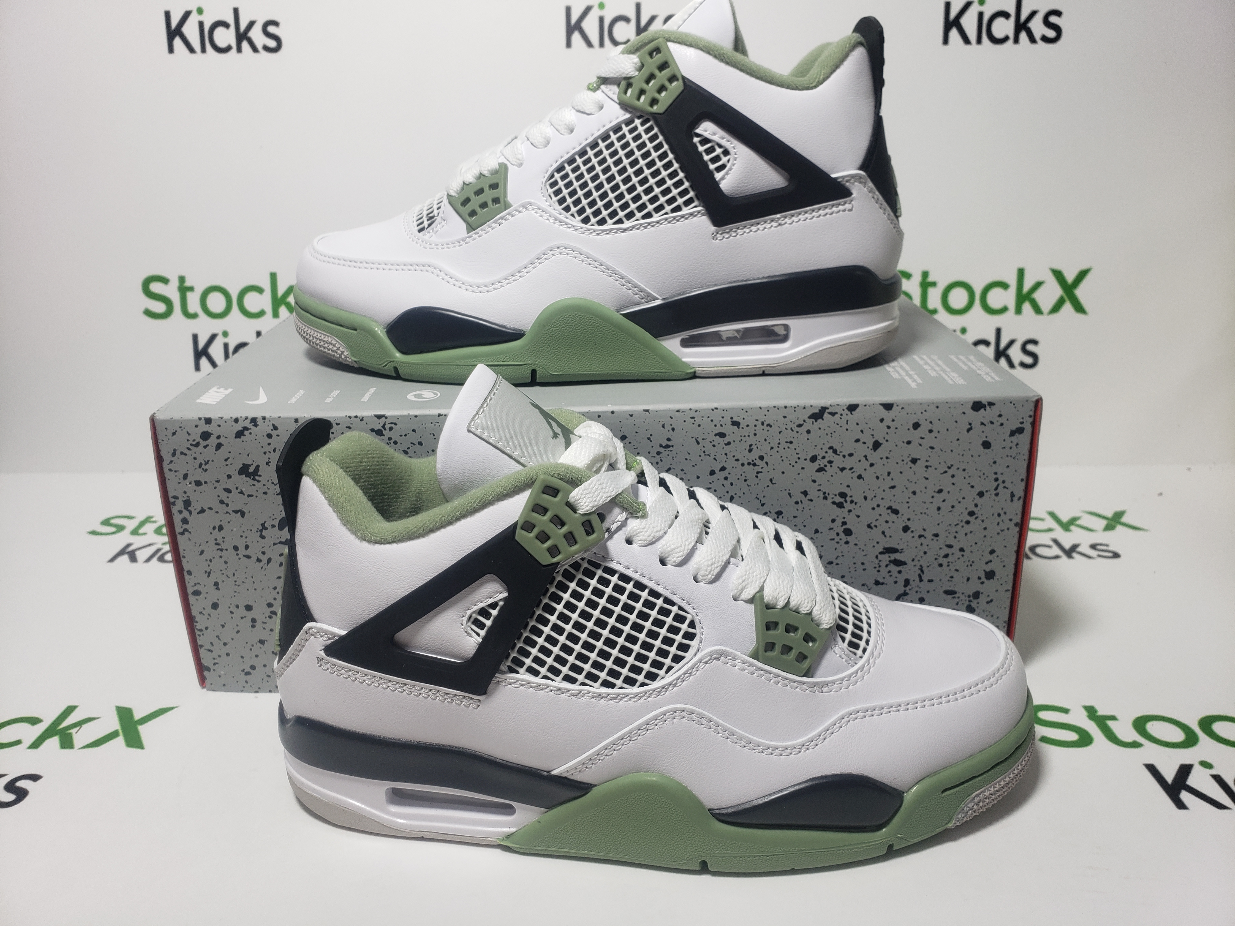 Special offer Batch Air Jordan 4 Retro Seafoam AQ9129-103 review Stockxkicks 05